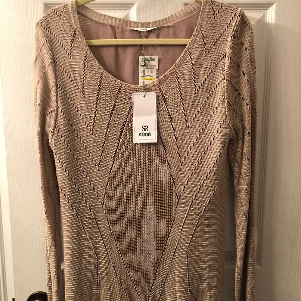 Sioni Woven Sweater Top